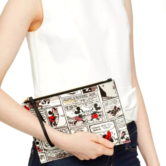 NWOT: (STORYBOOK)KATE SPADE NY x DISNEY MINNIE MOUSE COMIC MEDIUM BELLA WRISTLET - Picture 4 of 10